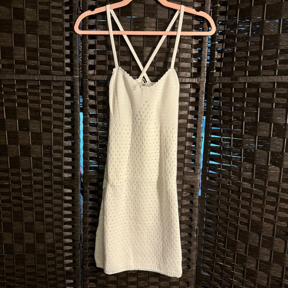 Mango Dresses & Skirts - MNG White Crochet Dress US Size 2